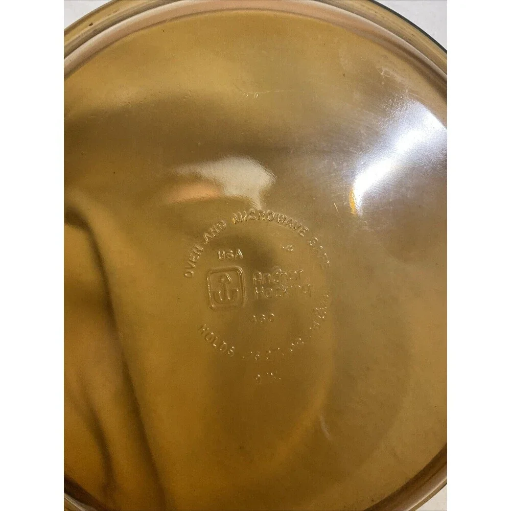 Anchor Hocking Amber Glass Pie Plate 9